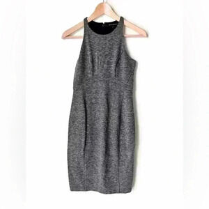 Banana Republic Women’s Grey Lined Tailored Office Work Bodycon Intern Dress 00P